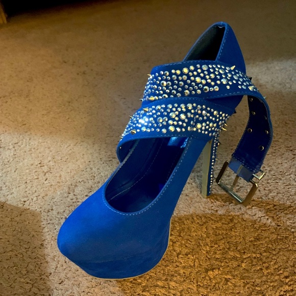 Blue High Heels - Picture 3 of 4